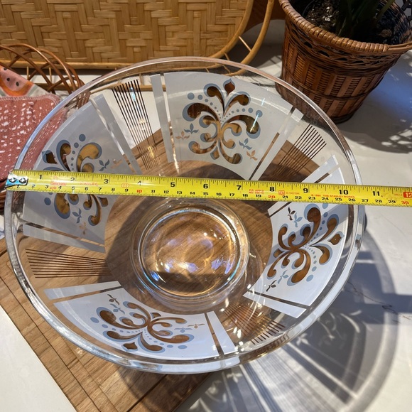 Vintage gold plated serving bowl - Picture 7 of 8